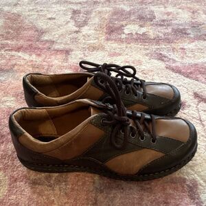 b.o.c Men's Brown Black Leather Casual Sneakers Size 9 EU 40.5